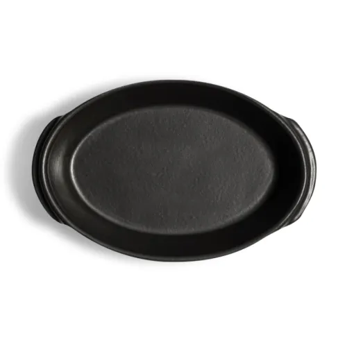 Emile Henry Мини форма овальная для запекания, 0,5 л, Solo (цвет опал, базальт)