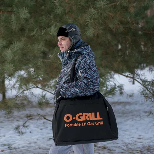 Pro Iroda O-GRILL 800T гриль газовый переносной синий + адаптер А