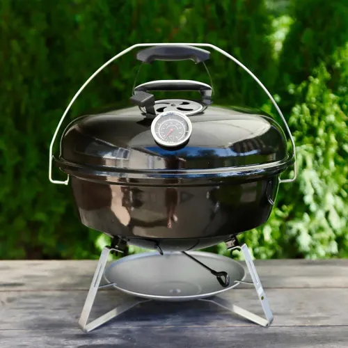 Slow ‘N Sear Travel Kettle Угольный гриль 47 см, чёрный