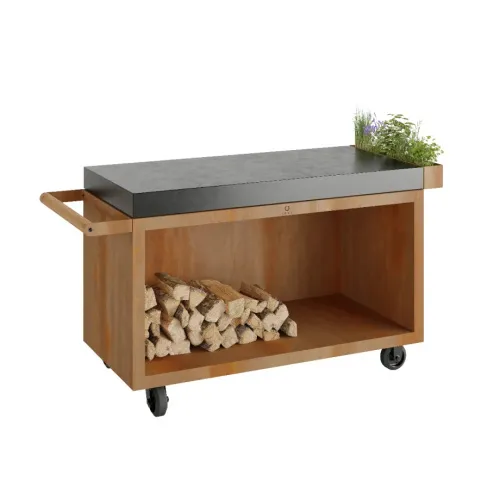 OFYR Разделочный стол кортен PRO 135 со столешницей (керамика)