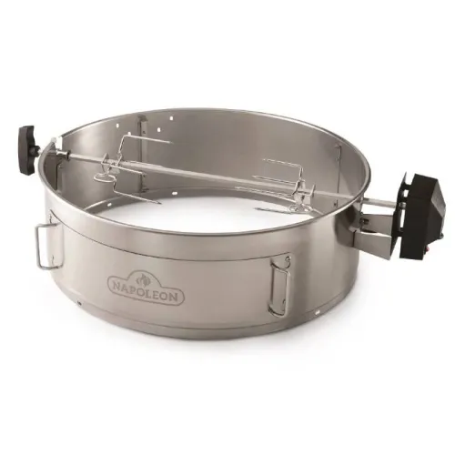 Napoleon Вертел с 2-мя зажимами, экраном и электромотором для угольных грилей