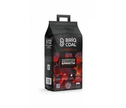 BRIQCOAL Древесноугольные брикеты BriqPACK 2,5 кг