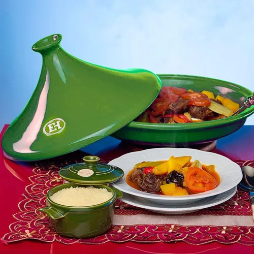 Emile Henry Тажин II 2л, 27 см, цвет: лавровый лист