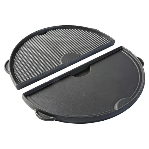 Big Green Egg Сковорода полукруглая чугунная для гриля ХL и 2XL