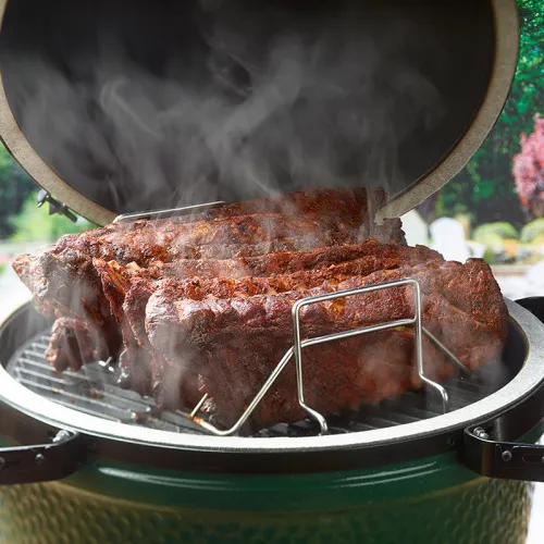 Big Green Egg Керамический гриль размер XL с откидными столиками и на подставке