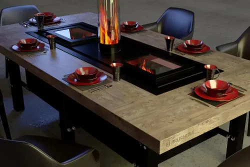 Elbrus Гриль-стол «Джентльмены» D850 камень