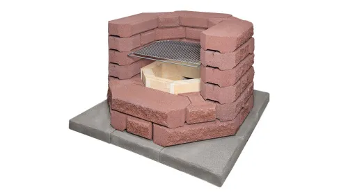 Grillit Костровой очаг с решеткой, кирпичный