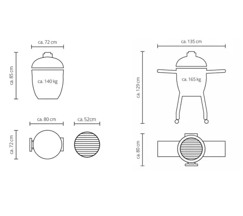 Monolith Le Chef Pro-Series 2.0 Керамический гриль, черный