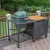 Big Green Egg Керамический гриль размер M с модульной подставкой в комбинации со шкафом