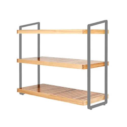 Advance Frame wood стеллаж 3 полки (серый)