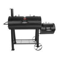 Char-Griller Competition Pro™ Offset Smoker Charcoal Grill Угольный гриль-коптильня