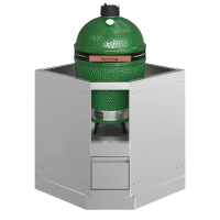 Тумба-основание угловая для круглых керамических грилей с выдвижным ящиком