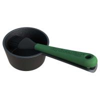 Big Green Egg Сотейник чугунный с силиконовой кисточкой