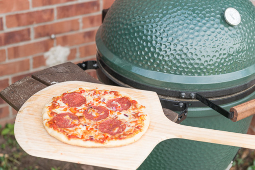 Big Green Egg Керамический гриль размер L с модульной подставкой в комбинации со шкафом