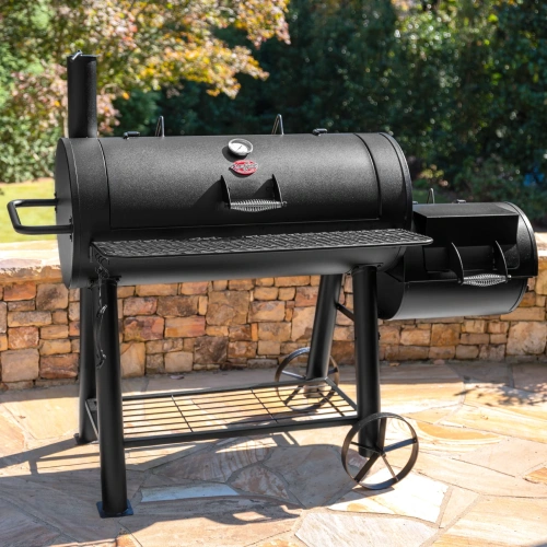 Char-Griller Competition Pro™ Offset Smoker Charcoal Grill Угольный гриль-коптильня