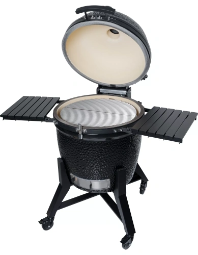 DIAMOND EGG DREAM Керамический гриль со столиками и ножками, 71,5 см, черный (DEEP BLACK)