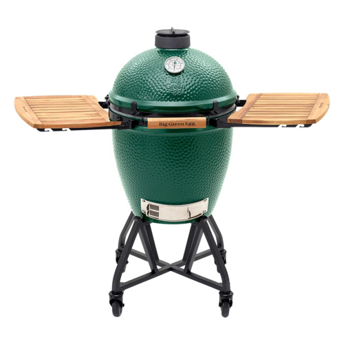 Big Green Egg Керамический гриль размер L с откидными столиками и на подставке