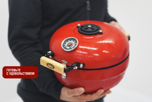 Start Grill Керамический гриль TRAVELLER, 30,5 см (12 дюймов), красный