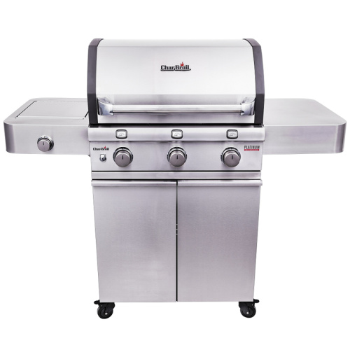 Char-Broil Platinum 3-х горелочный, газовый гриль, нержавеющая сталь