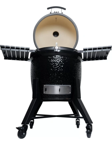 DIAMOND EGG DREAM Керамический гриль со столиками и ножками, 71,5 см, черный (DEEP BLACK)