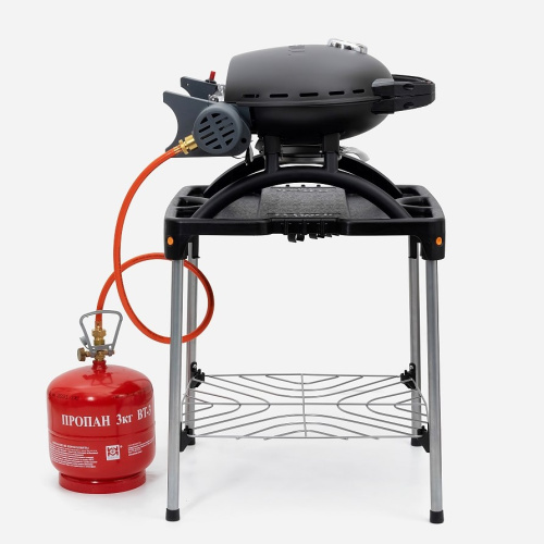 Pro Iroda O-GRILL 500 гриль газовый переносной, красный + адаптер А