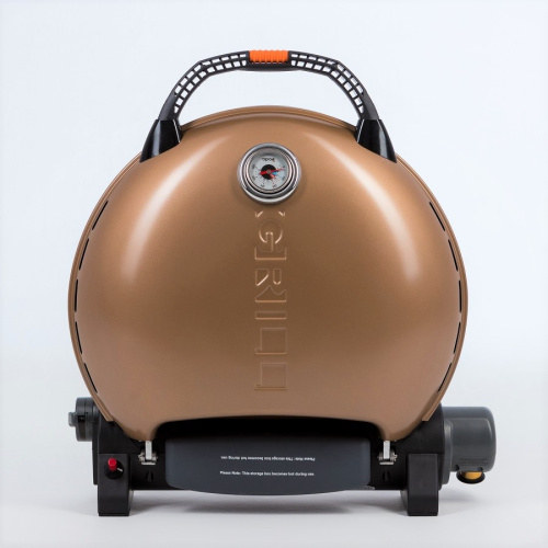 Pro Iroda O-GRILL 700T bicolor гриль газовый переносной, черный-золотой + адаптер А