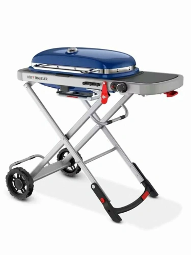 Weber Traveler гриль газовый портативный, синий