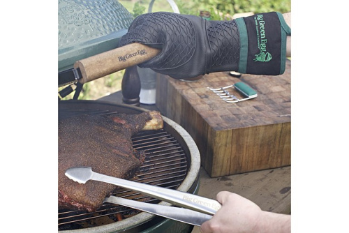 Big Green Egg Рукавица прихватка защитная зелёная, силиконовая