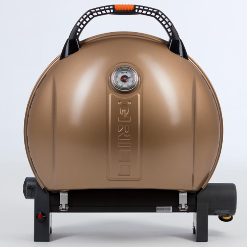 Pro Iroda O-GRILL 900MT bicolor гриль газовый переносной, черный-золотой + адаптер А
