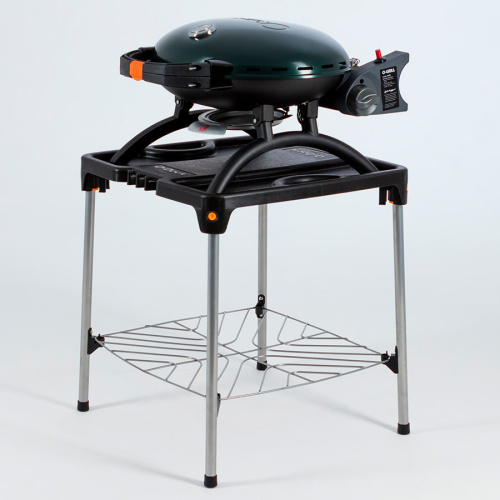 Pro Iroda O-GRILL 500M bicolor гриль газовый переносной, черный-зеленый + адаптер А