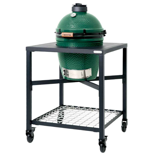 Big Green Egg Керамический гриль размер L с модульной подставкой в комбинации со шкафом