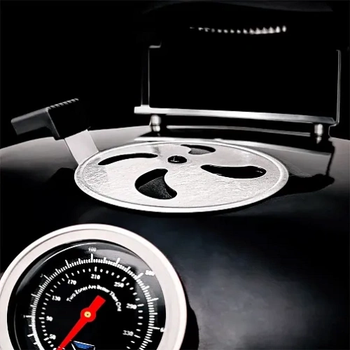 Slow ‘N Sear Kettle Black Edition Угольный гриль 57 см, чёрный (с корзиной SNS Deluxe) 