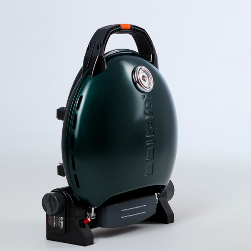 Pro Iroda O-GRILL 700T bicolor гриль газовый переносной, черный-зеленый + адаптер А