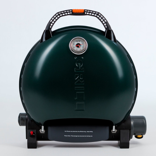 Pro Iroda O-GRILL 700T bicolor гриль газовый переносной, черный-зеленый + адаптер А