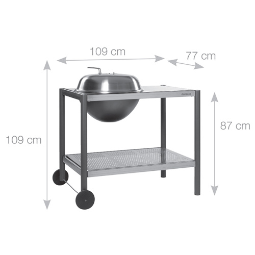 Dancook 1500 Угольный гриль с рабочим столом