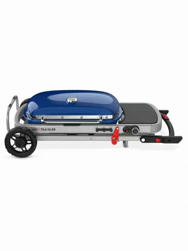 Weber Traveler гриль газовый портативный, синий
