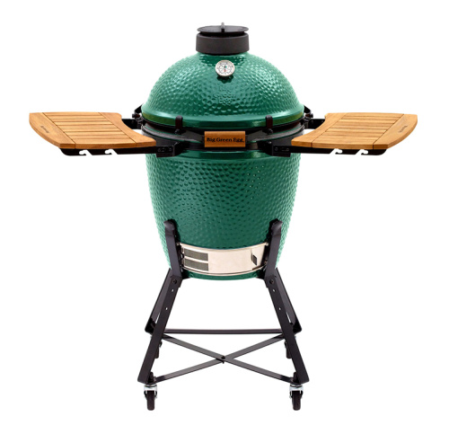 Big Green Egg Керамический гриль размер M с откидными столиками и на подставке