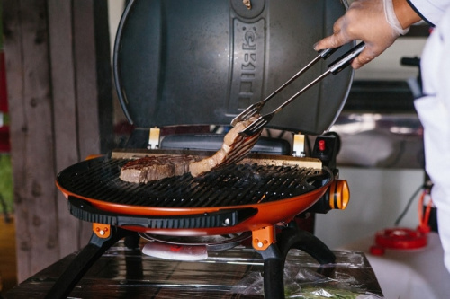 Pro Iroda O-GRILL 500 гриль газовый переносной, красный + адаптер А