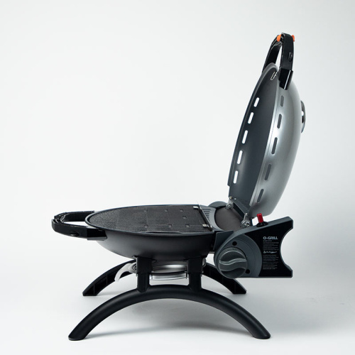 Pro Iroda O-GRILL 500M bicolor гриль газовый переносной, черный-серебряный+ адаптер А