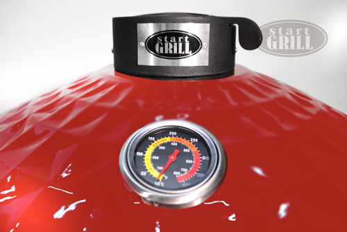 Start Grill PRO Керамический гриль, 61 см (24 дюйма), красный