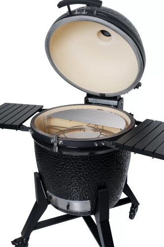 DIAMOND EGG DREAM Керамический гриль со столиками и ножками, 71,5 см, черный (DEEP BLACK)