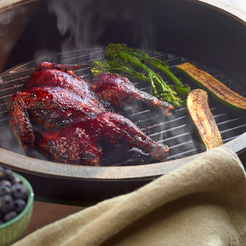 Big Green Egg Решетка чугунная полукруглая для гриля ХL