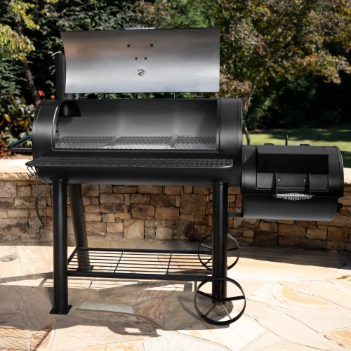 Char-Griller Competition Pro™ Offset Smoker Charcoal Grill Угольный гриль-коптильня