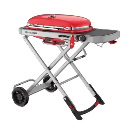 Weber Traveler гриль газовый портативный, красный