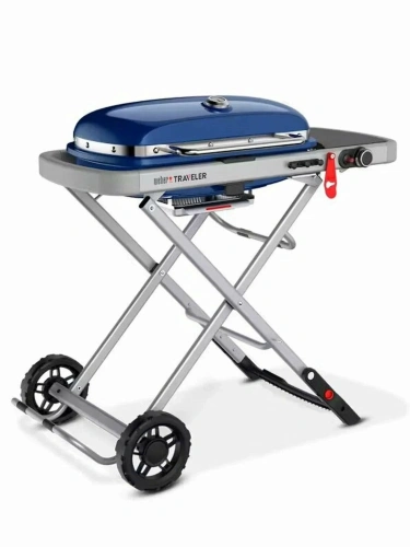 Weber Traveler гриль газовый портативный, синий