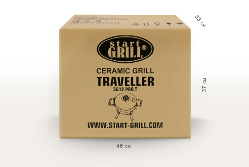 Start Grill Керамический гриль TRAVELLER, 30,5 см (12 дюймов), зеленый